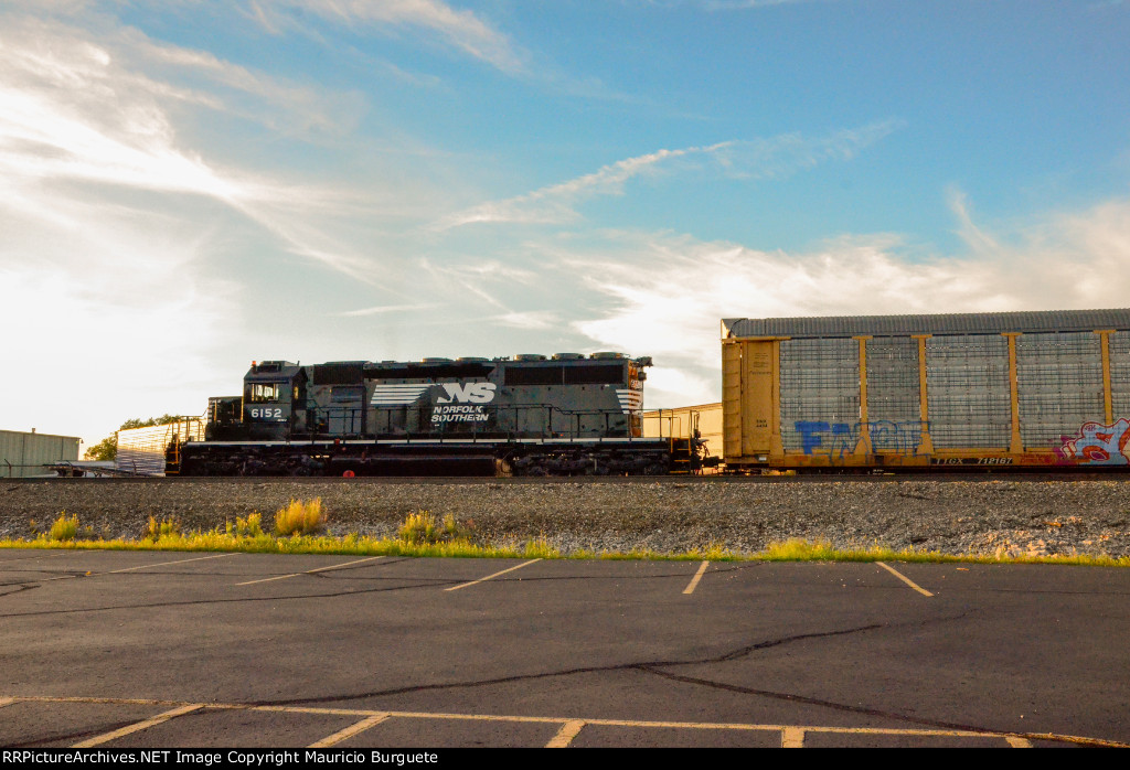 NS SD40-2 Locomotive in the yard